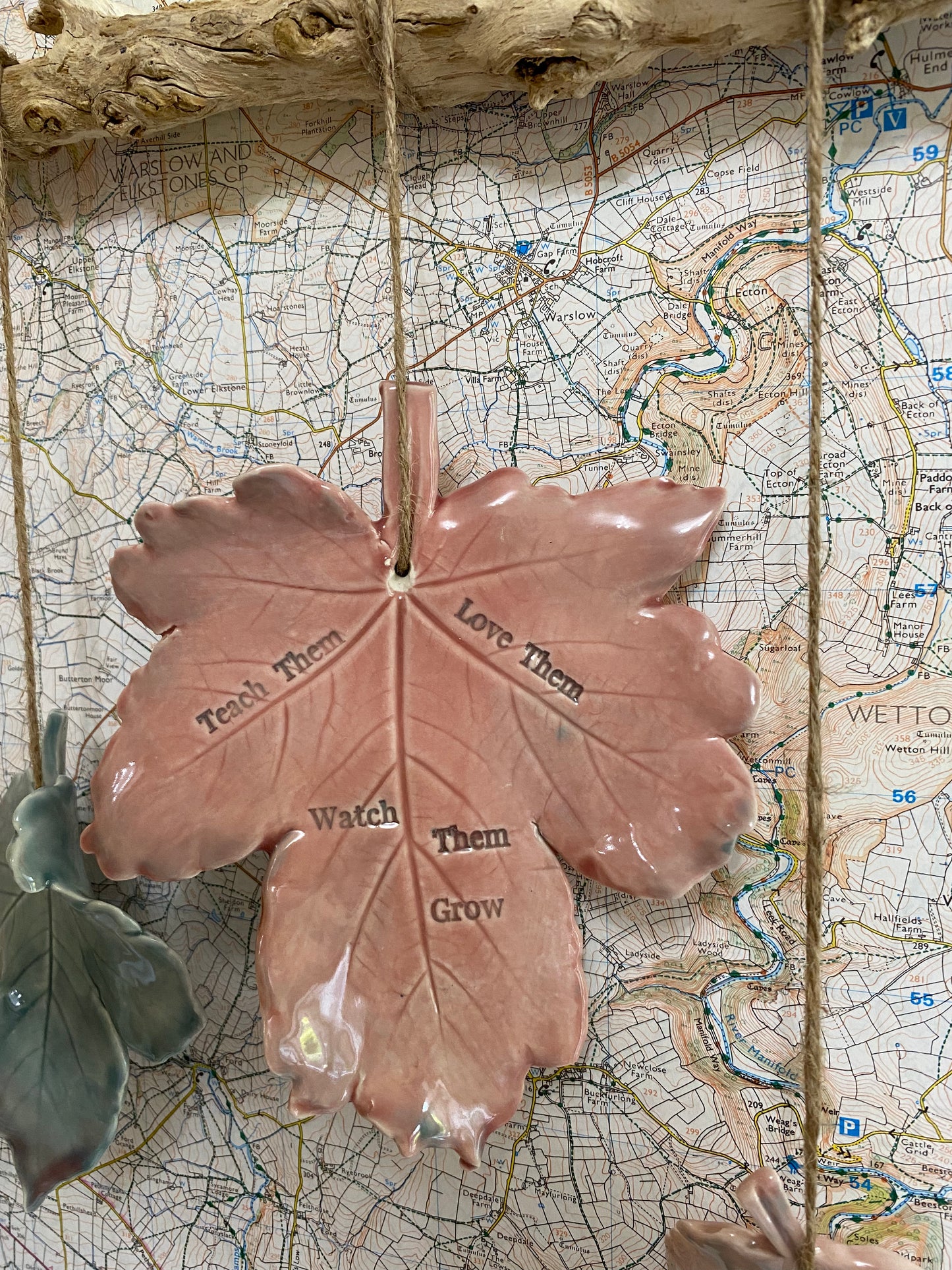 Our Family Ceramic Nature Personalised Wall Hanging - Price per leaf