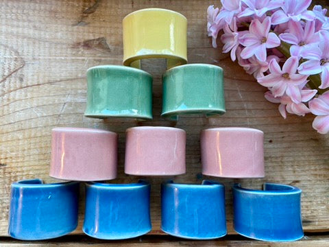 Colourful Ceramic Napkin Rings