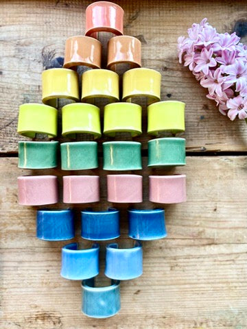 Colourful Ceramic Napkin Rings