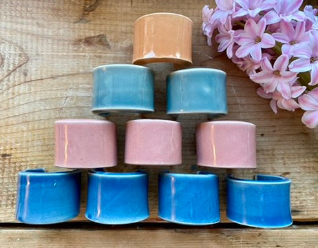 Colourful Ceramic Napkin Rings
