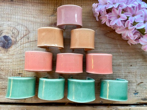 Colourful Ceramic Napkin Rings