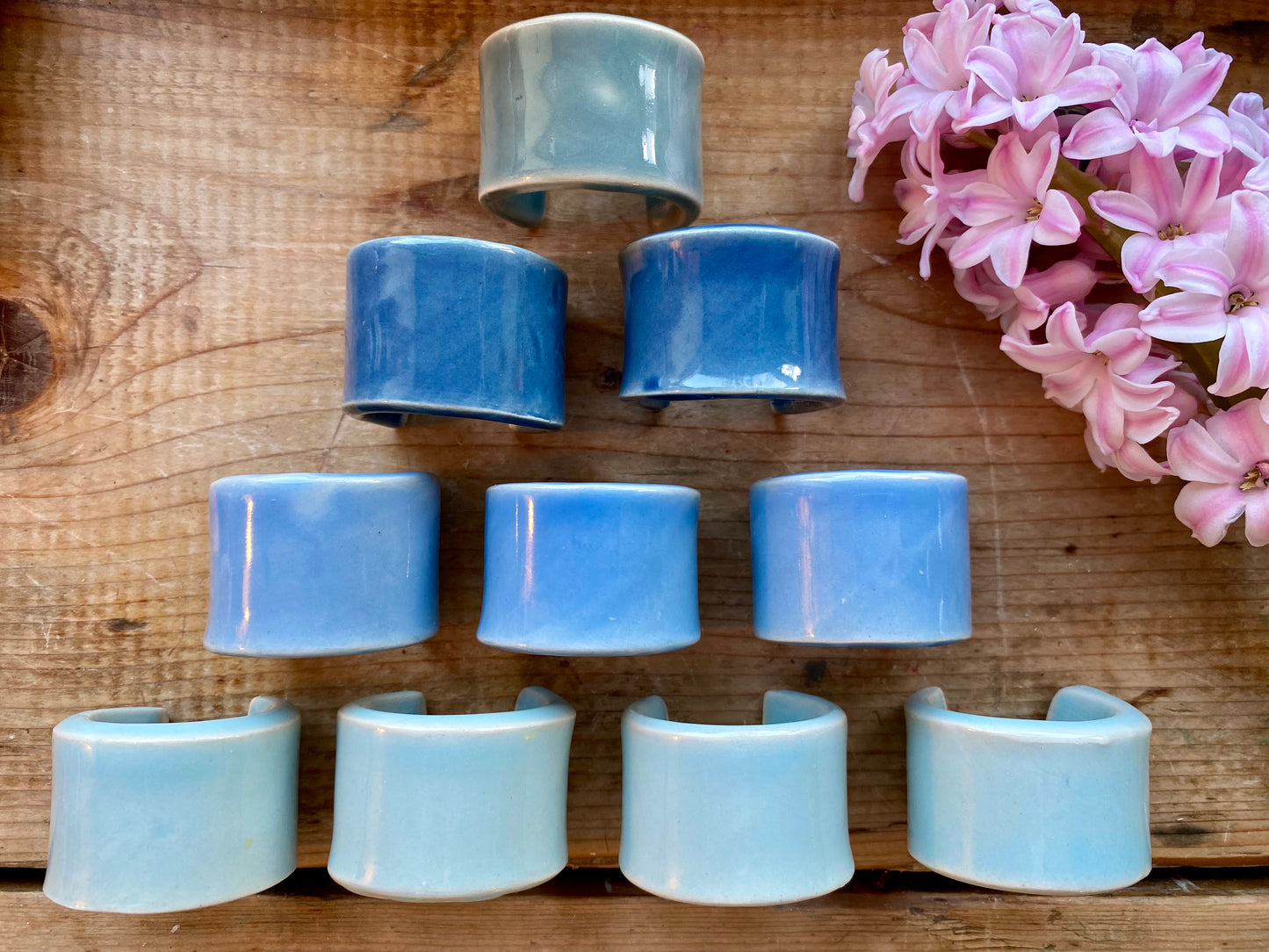 Ceramic Personalised Napkin Ring  - Personalised place setting / dinner gift  / wedding favour