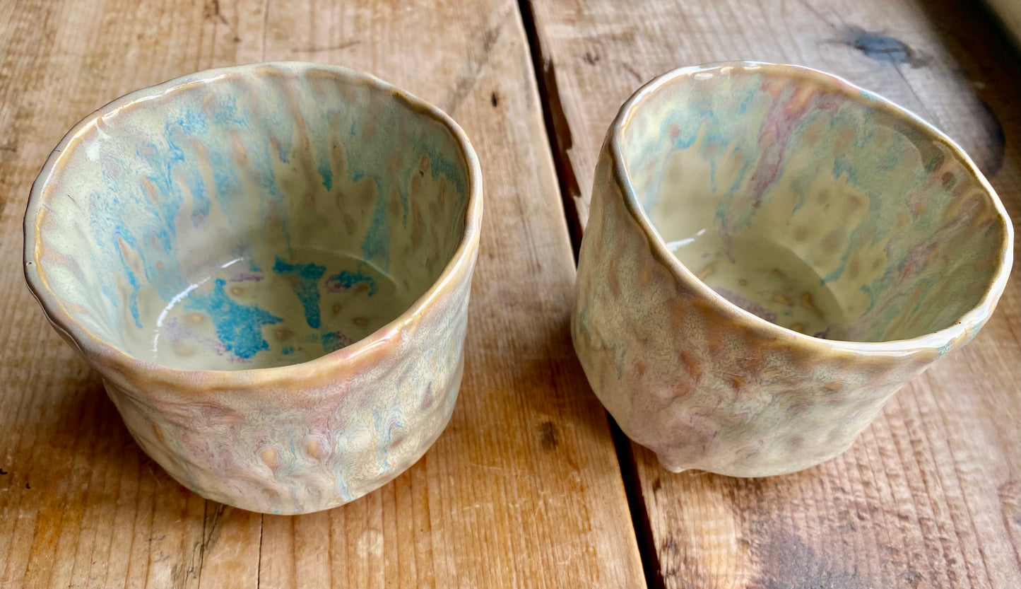 Hand sculpted tea cup/bowl