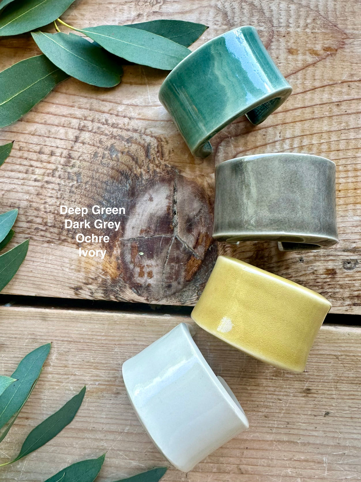 Ceramic Personalised Napkin Ring Wedding Place Setting & Wedding favour