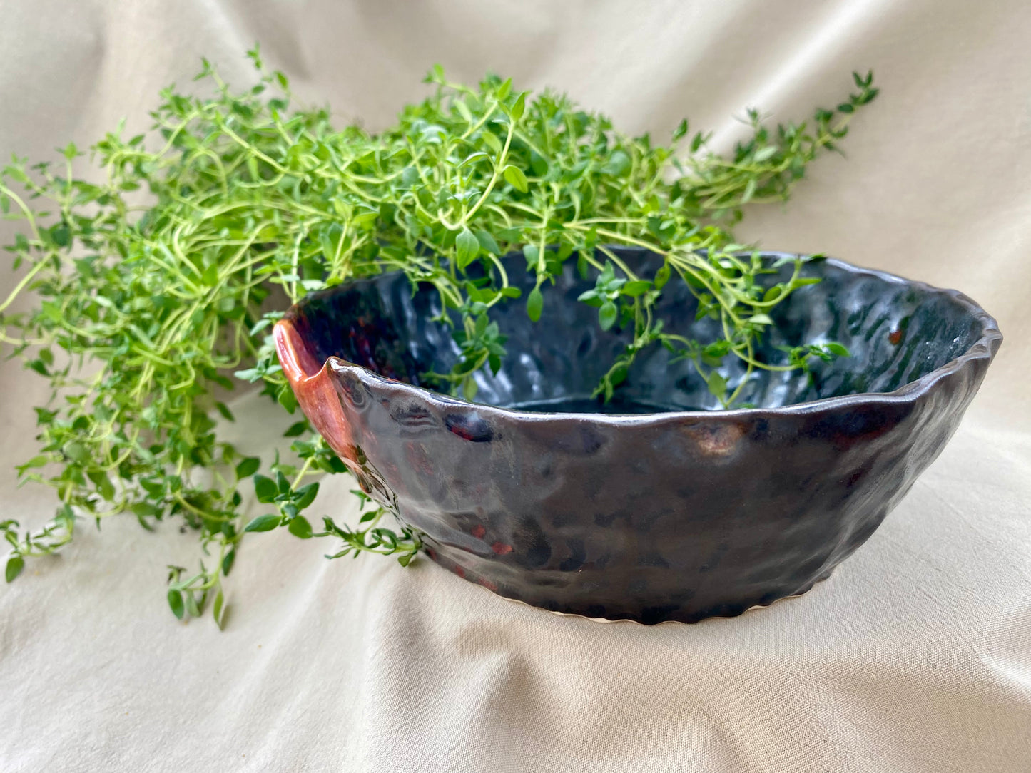 Hand-sculpted Ramen Fire Bowl