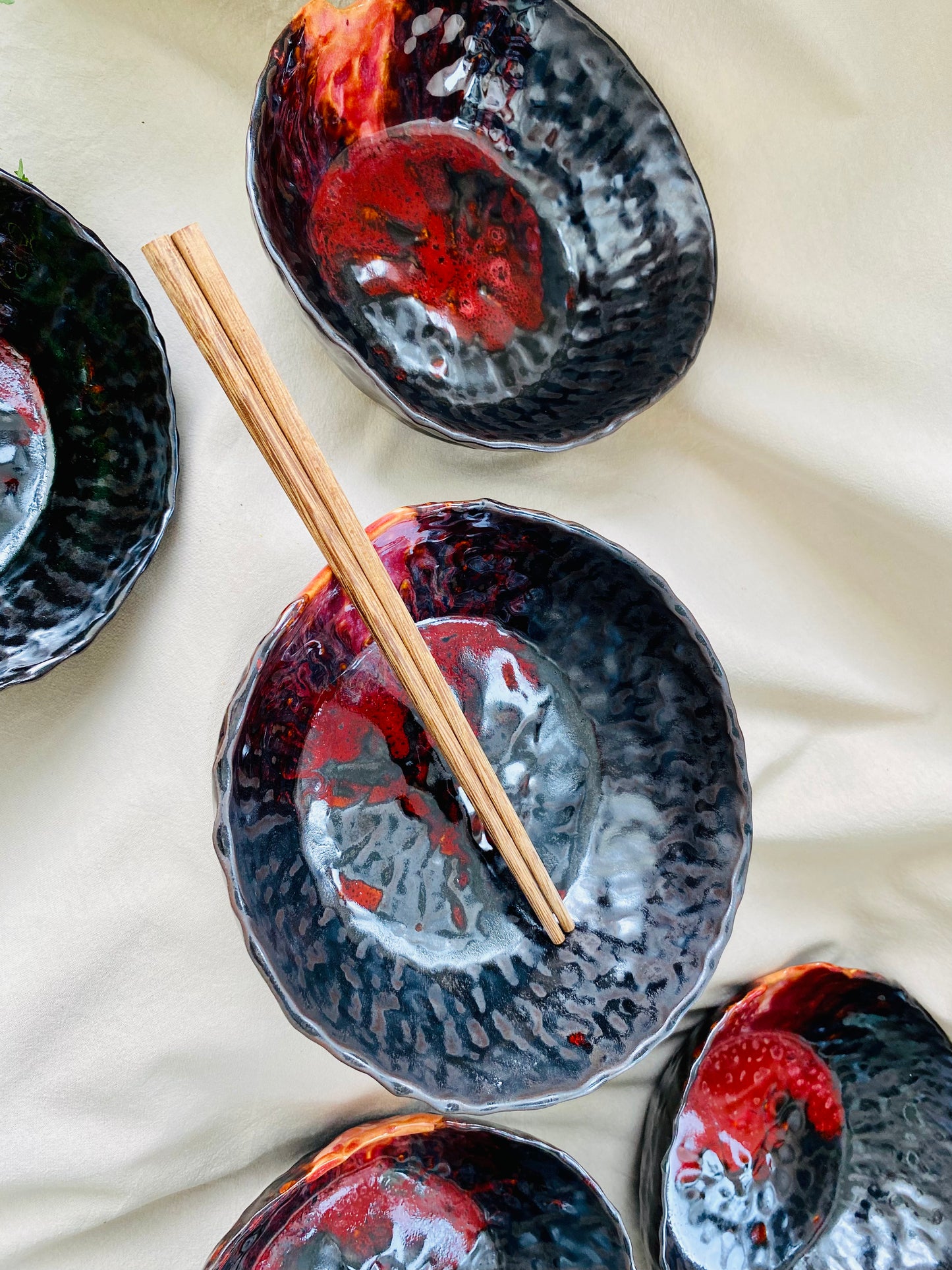 Hand-sculpted Ramen Fire Bowl