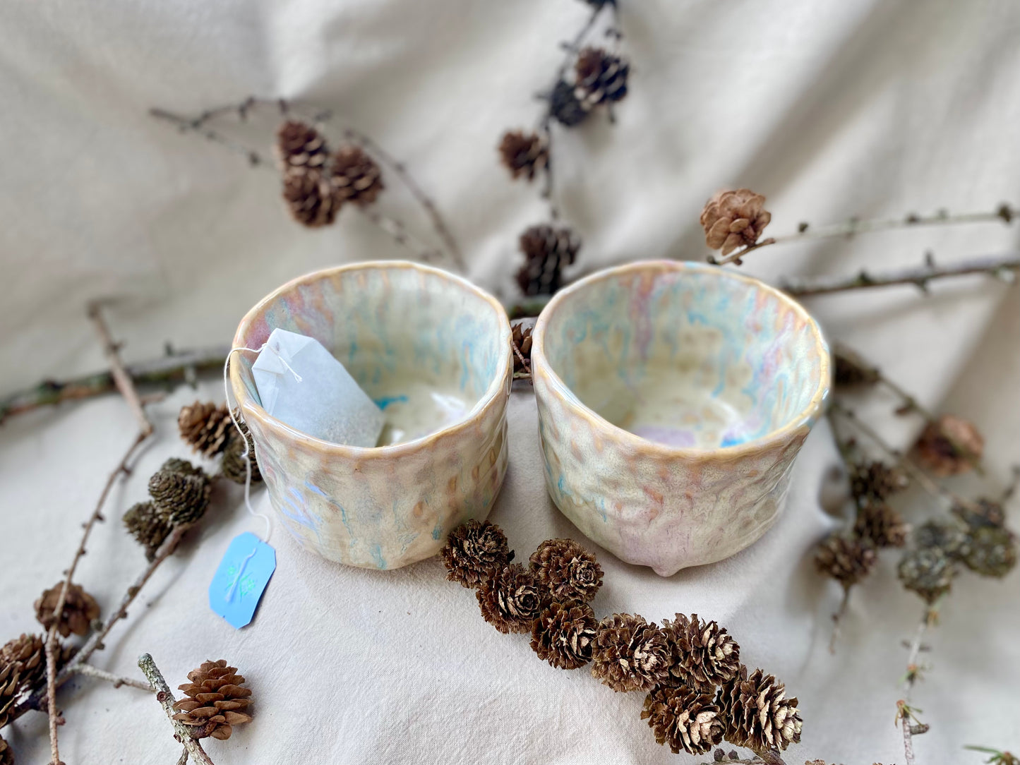 Hand sculpted tea cup/bowl