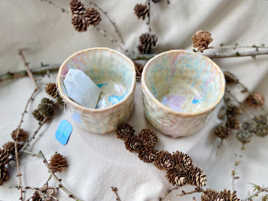 Hand sculpted tea cup/bowl