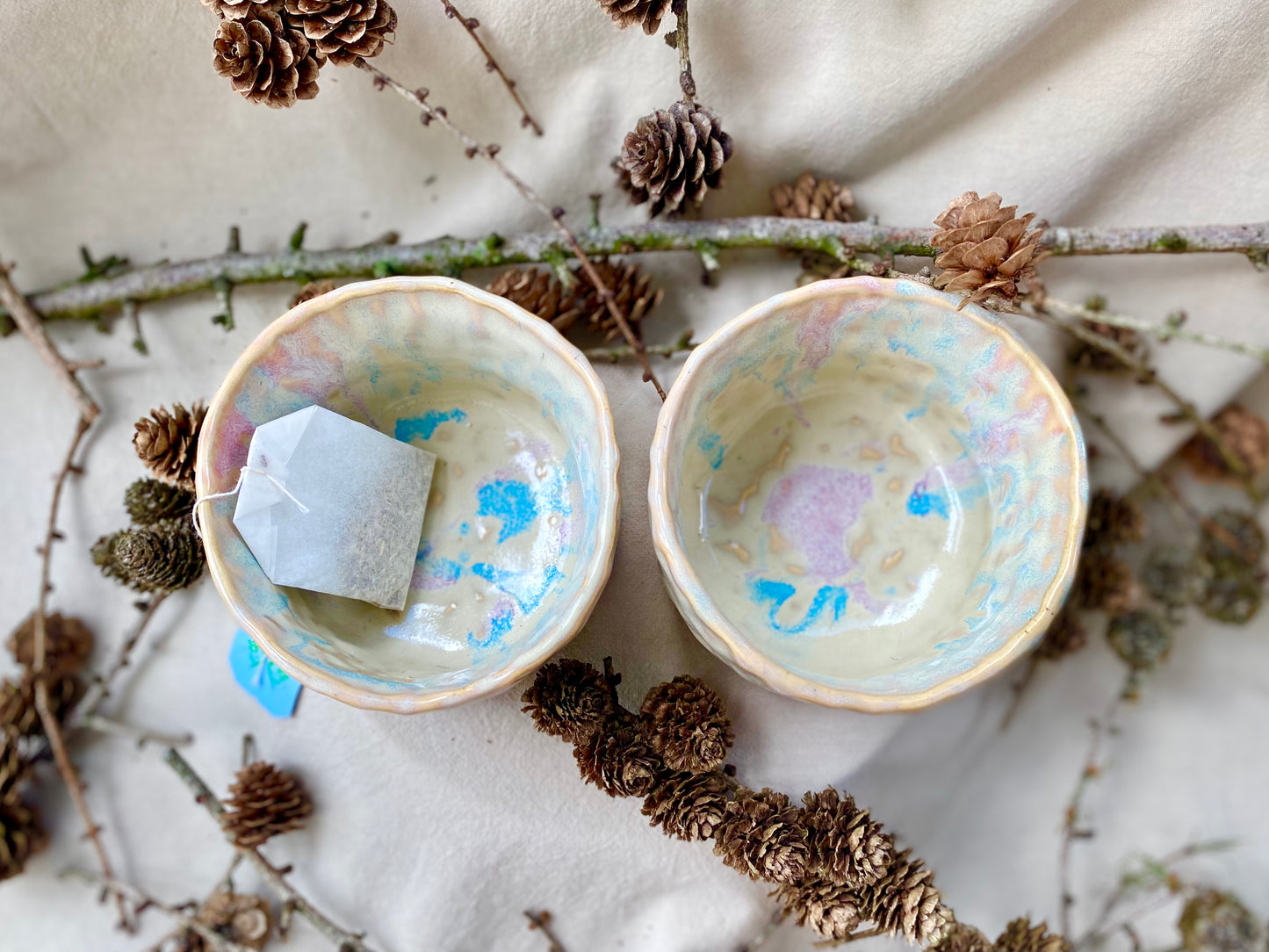 Hand sculpted tea cup/bowl