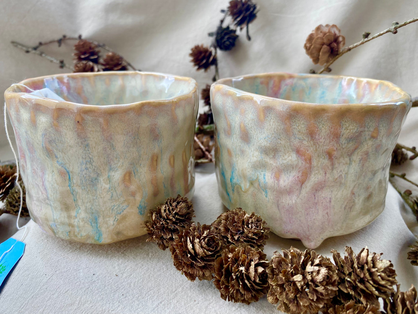 Hand sculpted tea cup/bowl