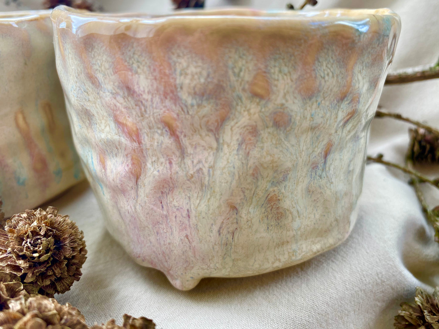 Hand sculpted tea cup/bowl